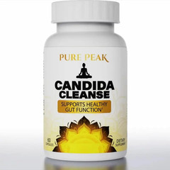 Pure Peak Candida Cleanse 60 Vegan Capsules Probiotic Gut Health Support