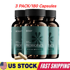 3-Pack BIOMA Probiotics Digestive Health Gut Support for Men & Women 60 Capsules