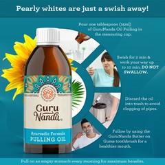 GuruNanda Original Oil Pulling Mouthwash, 8.45 Fl Oz (Pack of 1), Red
