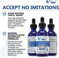 BioSource Labs Complex Diet Drops – Natural Weight Management Drops Unisex 2 oz