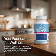Lipera Lymphatic Support – 90 Capsules, Lymphatic Drainage Supplements for Fl…