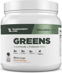 Organic Prebiotic Greens: Spirulina, Chlorophyll, Detox Support – 30 Servings