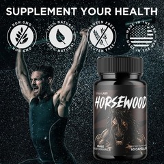(1 Pack) Horsewood Advanced Male Health Support Formula Horse Wood 60 Capsules