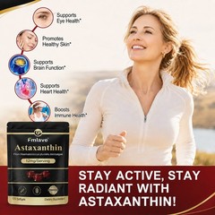 Natural Astaxanthin 12mg Vegan 120 Softgels – Antioxidant Eye Joint Skin Health