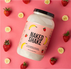 NAKED Shake Vegan Protein Powder, Strawberry Banana, 30 Servings