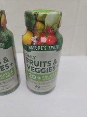 2X Nature’s Truth Daily Fruits & Veggies+ 60 Vegetarian Capsules BBD 3/2028 (A29