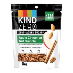 Zero Added Sugar Granola, Apple Cinnamon Nut, Gluten Free, Low Sugar, Keto Sn…