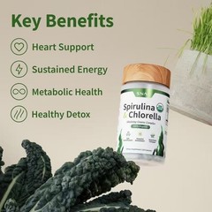 Gut Health & Spirulina Chlorella Bundle –Digestive, Detox & Antioxidant Support*