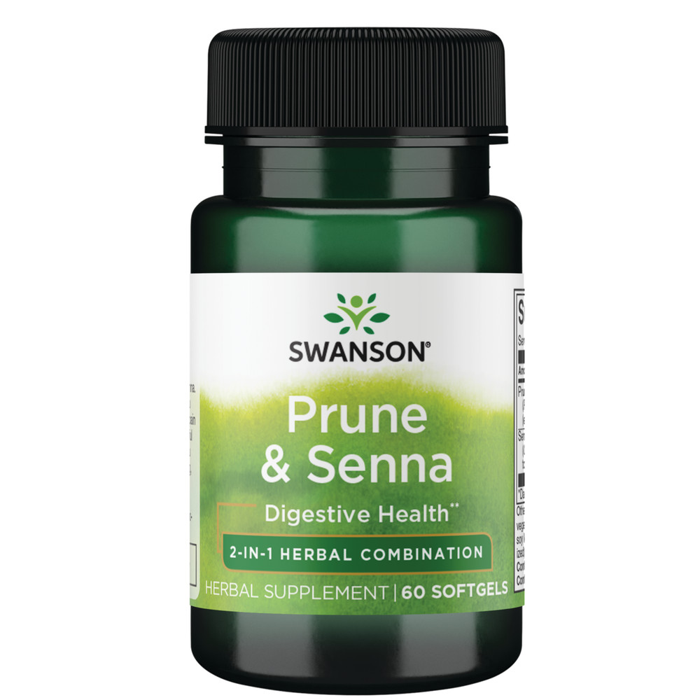 Swanson Prune and Senna 60 Softgels