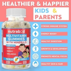 Nutrabud Multivitamin Gummies for Kids Men Women Adults – 60 Gummies