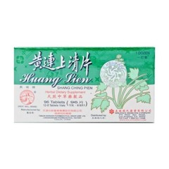 长城牌 黄连上清片 12瓶入 GREAT WALL BRAND Huang Lian Sheng Qing 96 Tablets