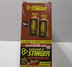 Honey Stinger Caffeinated Gel 1.1 oz 12 Count Best By 12/17/2026 Salted Caramel