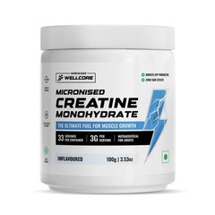 Wellcore Micronised Creatine Monohydrate Powder 100gm