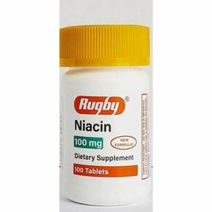Rugby Niacin 100mg 100ct – Expiration Date 03-2027