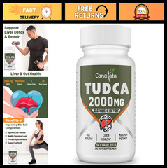 2000mg TUDCA Liver Support Supplements – Detox & Cleanse Bile Salts – 30 Tablets