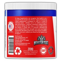 Angry Supplements Creatine Monohydrate 100% Premium Grow Repair 300g 60 Servings