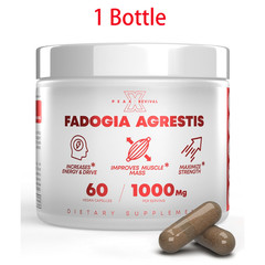 Testosterone Booster for Men w/ Fadogia Agrestis 1000mg Per Serving 60 Caps.