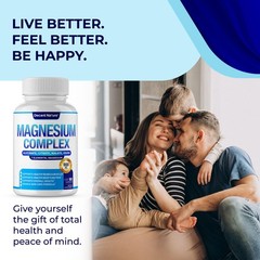 Magnesium Complex 7 Elemental Magnesium Supplement 1000mg – Magnesium Glycinate,