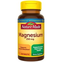Nature Made Magnesium Oxide 250 mg, 100 Count (Pack of 1)