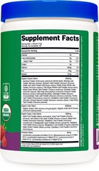 Nutricost Organic Super Greens Powder (30 Servings) Mixed Berry Flavor