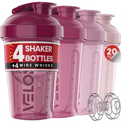 Leak Proof Protein Shaker Bottle Blender Cup Wire Whisk Gym Workout Mixer