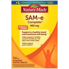Nature Made SAM-e Complete 400 mg, 60 Tablets NEW