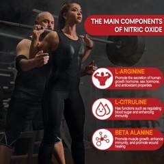 60 Nitric Oxide Booster Supplement w/ L-Arginine Premium Workout Muscle Capsule