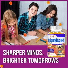 EZ-Focus Kids Brain Booster Gummies, Vitamin for Kid Focus & Memory 60-12/12/25