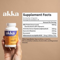 AKKA Liver Cleanse Detox&Repair Superbiotic-Supports Liver Health 60Caps Premium