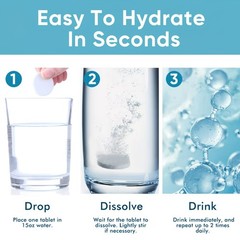 Hydrogen Water Tablets 12ppm H2 with Magnesium, Fast Dissolve Supplement