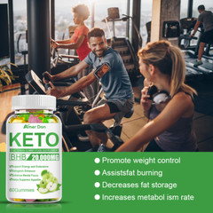 Keto ACV BHB Gummies for Fat Burn Weight Loss Detox Keto Diet 60 Pills Gummies