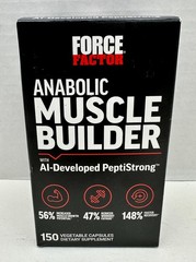 Anabolic Muscle Builder With AI-Developed PeptiStrong, 150 Vegetable Capsules