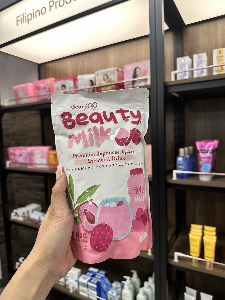 Dear Face Beauty Milk Premium Japanese Lychee Swiss Stemcell Drink (2 PACK)