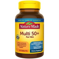 Nature Made Multivitamin for Men Over 50, Mens 90 Count (Pack of 1)