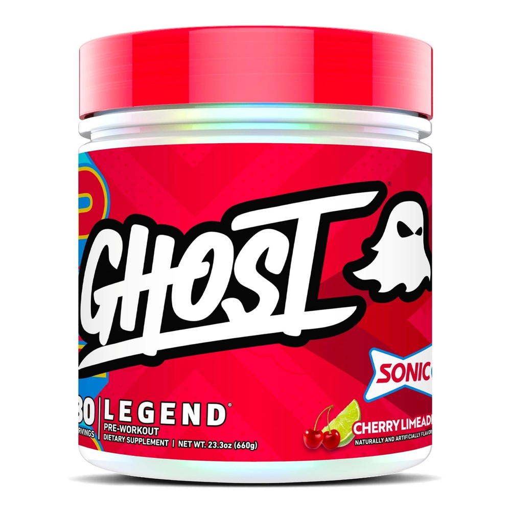 GHOST Legend Pre Workout Powder, Sonic Cherry Limeade – 30 Servings – Pre-Wor…