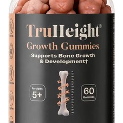 TruHeight Growth Gummies (Watermelon) Tall Nutrition for Natural Supplement