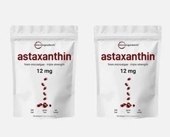 2 Pack | Astaxanthin 12mg, 120 Softgels, 4 Month Supply NEW