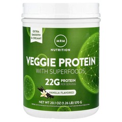 2 X MRM Nutrition, Veggie Protein with Superfoods, Vanilla, 1.26 lb (570 g)