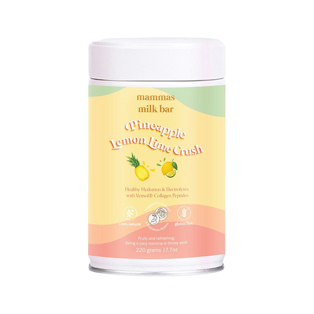 New Mammas Milk Bar Pineapple Lemon & Lime Crush Hydration & Electrolytes 220g
