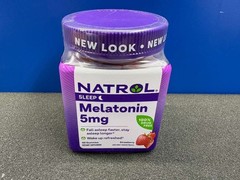 10 pack Natrol Sleep Support Melatonin 5mg Gummies – 60ct Strawberry EXP 07/26