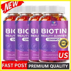 Biotin & Collagen Gummy Vitamins for Hair, Skin, and Nails Extra Strength Gummy