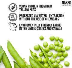 NAKED Shake Plant-Based Protein Powder, Vanilla, 30 Servings, NSF Certified