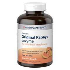 American Health Original Papaya Enzyme Chewable 600 Tablets FRESH MADE IN USA