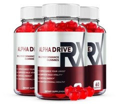 (3 Pack) Alpha Drive RX Men Gummies AlphaDriveRX Men Support Gummy (180 Gummies)