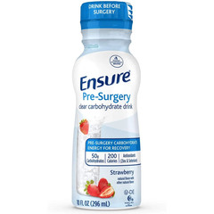 Ensure Pre-Surgery, Clear Carbohydrate Drink, Strawberry, 10 Fl Oz. (Pack of 4)
