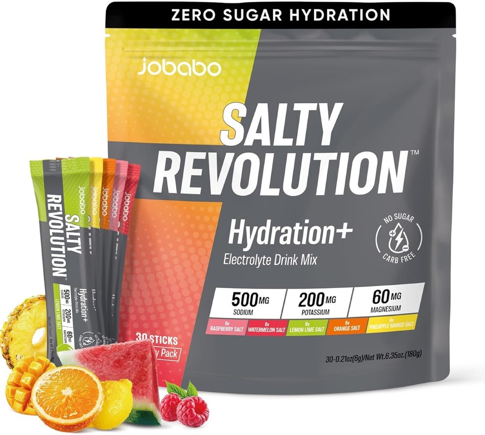Electrolytes Powder Packets Drink Mix Variety Pack 30 Servings Keto Energy