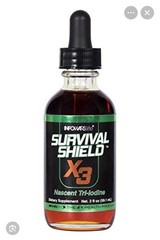 NEW InfoWars Life Survival Shield X3 iodine (1 fl oz) Sealed RARE Find