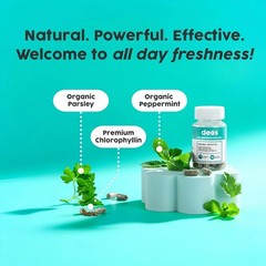 2 PACK DEOS Internal Deodorant Supplement for Full Body Odor Control, 30-Capsule