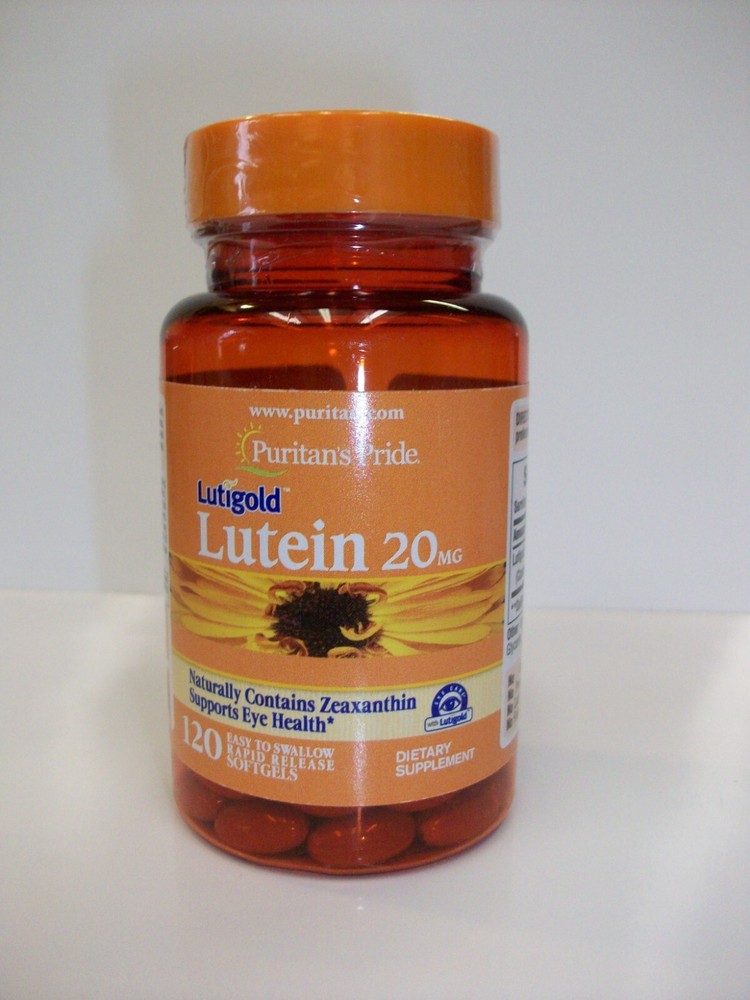 Puritan’s Pride 20mg Lutein with Zeaxanthin – 120 Softgels