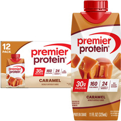Premier Protein Shake, Caramel, 30g Protein, 11 fl oz, 12 Ct